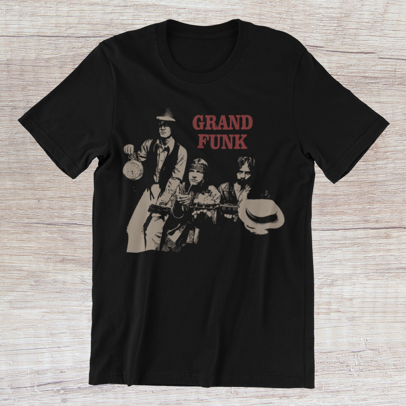 T-Shirt Grand Funk Railroad – 100% Cotone, Vestibilità Sportiva, Asciuga Il Sudore, Stile Elegante E Casual Per Fan Del Rock