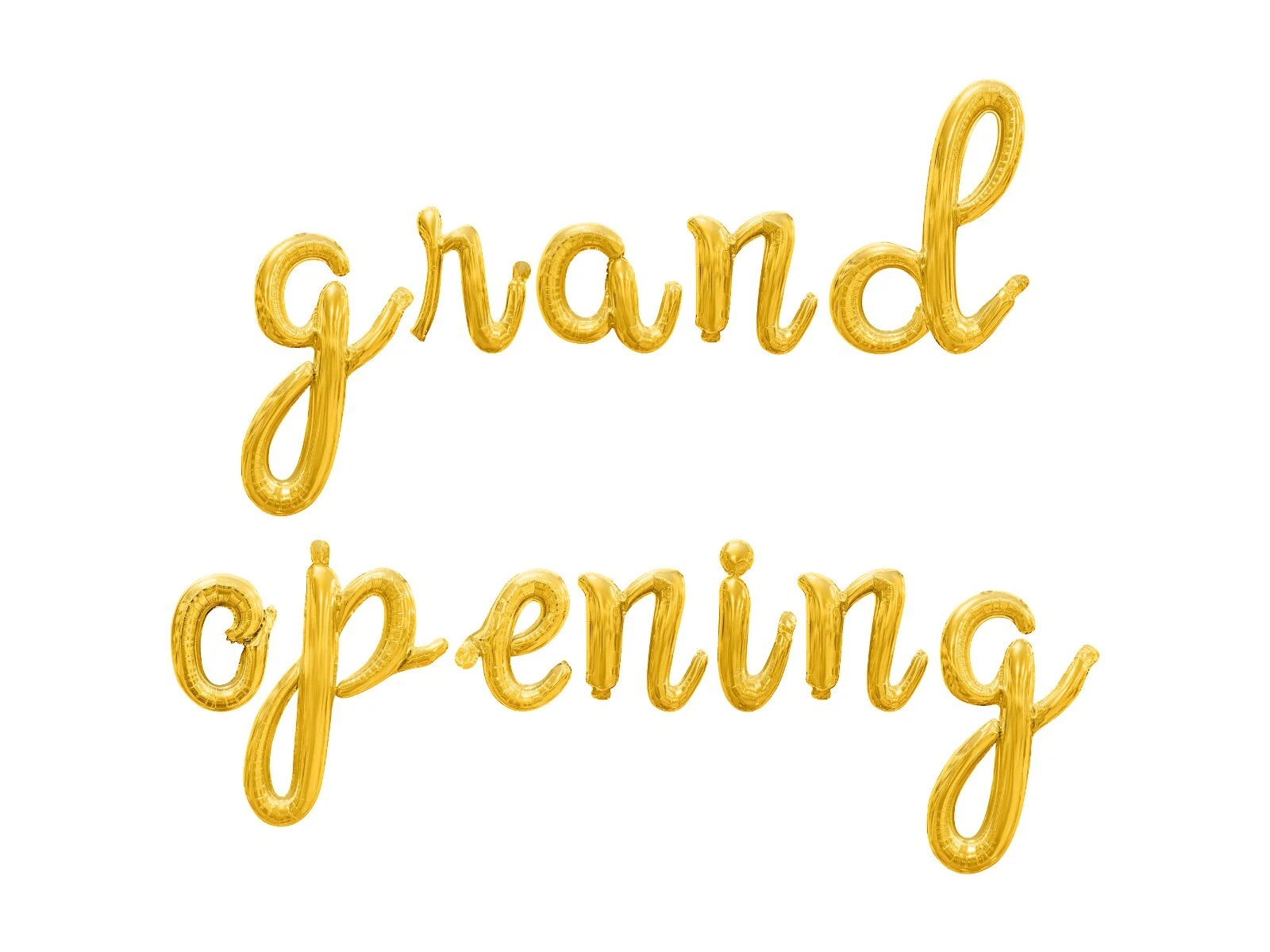 GRAND OPENING Cursive Script Letter Balloon Banner Launch Event Party ...