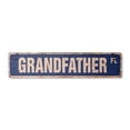 thumbnail image 1 of GRANDFATHER Vintage Aluminum Street Sign old granpa granddad man grandkids rustic metal tin | Indoor/Outdoor |  30" Wide, 1 of 4