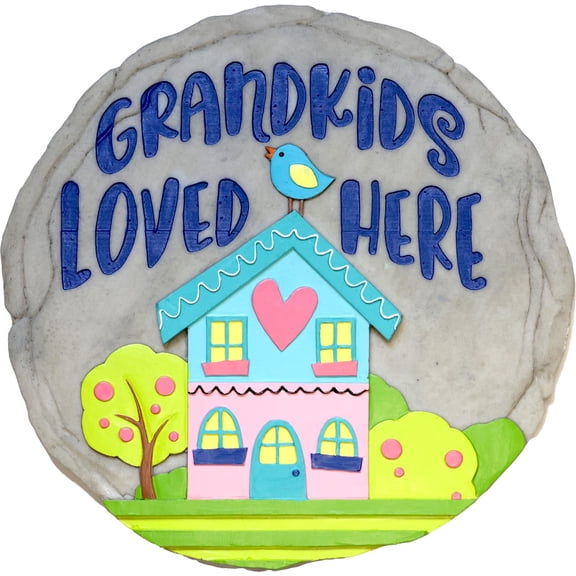 Spoontiques Grandkids Loved Here Resin Stepping Stone/Wall Plaque