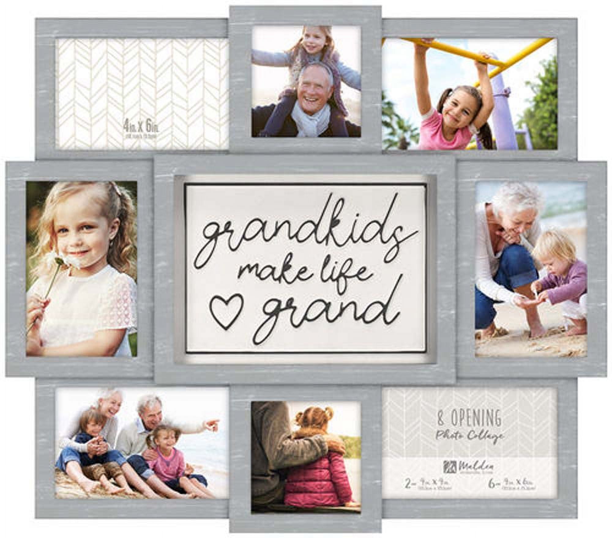 FAMILY TREE COLLAGE frame (8 opening) 4x6/4x4 photos by Malden® - Picture  Frames, Photo Albums, Personalized and Engraved Digital Photo Gifts -  SendAFrame