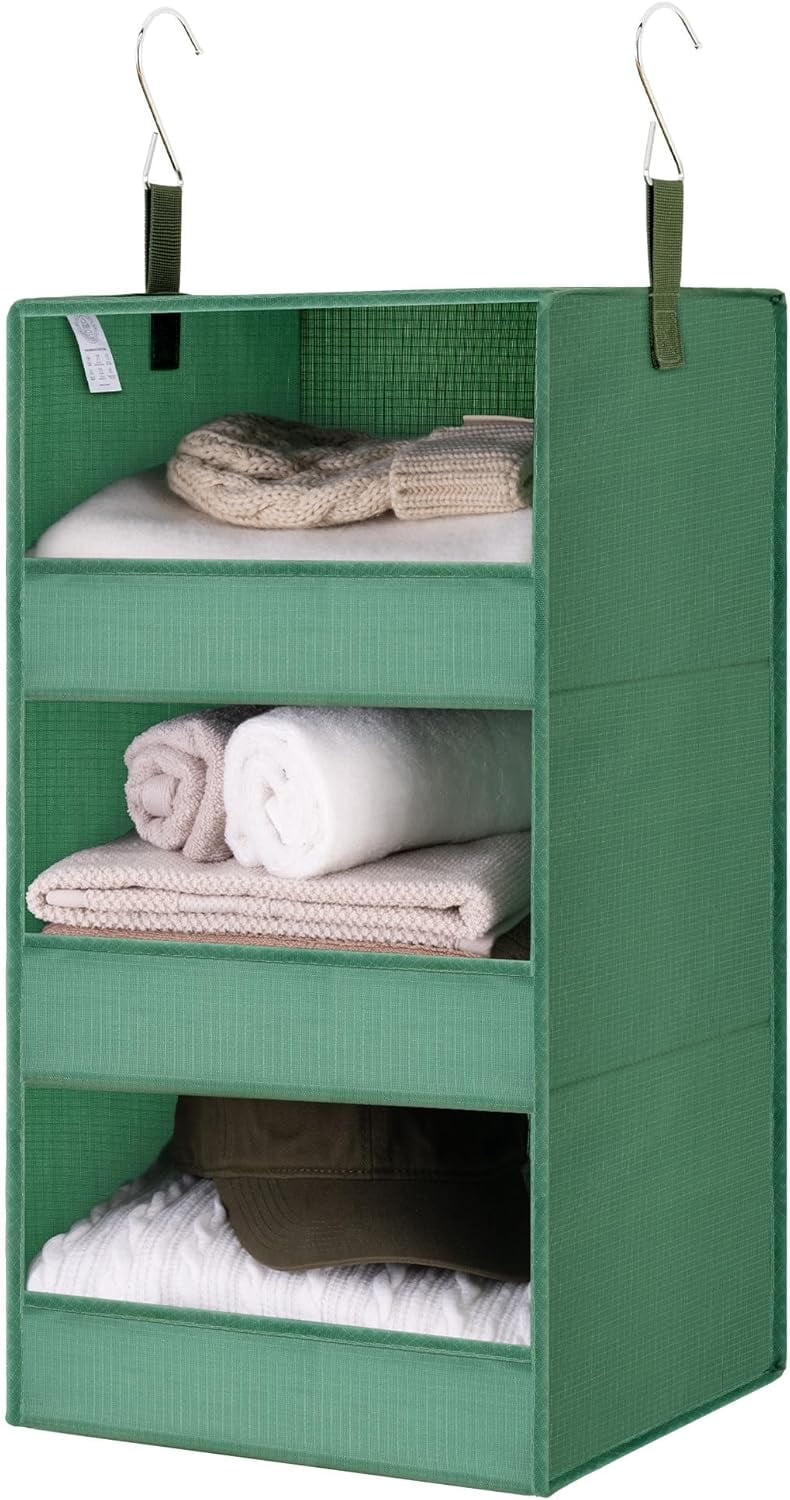 View of GRANNY SAYS 3-Shelf Closet Organizers and Storage, Foldable Hanging ...