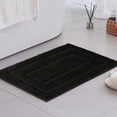 thumbnail image 1 of GRANNY SAYS Bath Mat, Microfiber Non Slip Bathroom Rug, Water Absorbent Bath Rugs, 16" x 24", Black, 1 of 9
