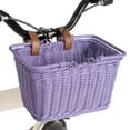 thumbnail image 1 of GRANNY SAYS Kids Bike Basket, Front Bicycle Bike Baskets for Kids, Small Wicker Bike Basket for Boys and Girls, 9.75" x 7" x 6", Purple, 1 of 4