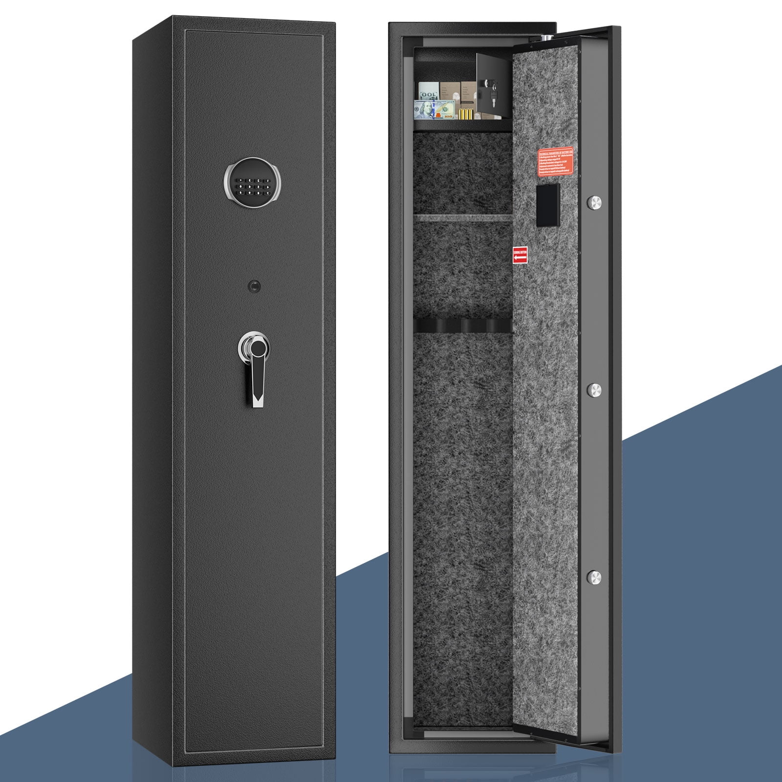 GRANPAY Rifle Gun Safe, Long Gun Safes for Rifles and Shotguns, Quick