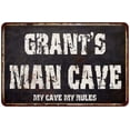 thumbnail image 1 of GRANT'S Man Cave Black Grunge Sign Home Decor Gift Cave Funny 108120004170, 1 of 1