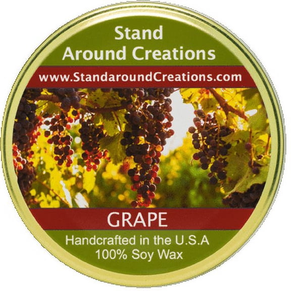 GRAPE TUREEN 11-OZ. ALL NATURAL SOY CANDLE