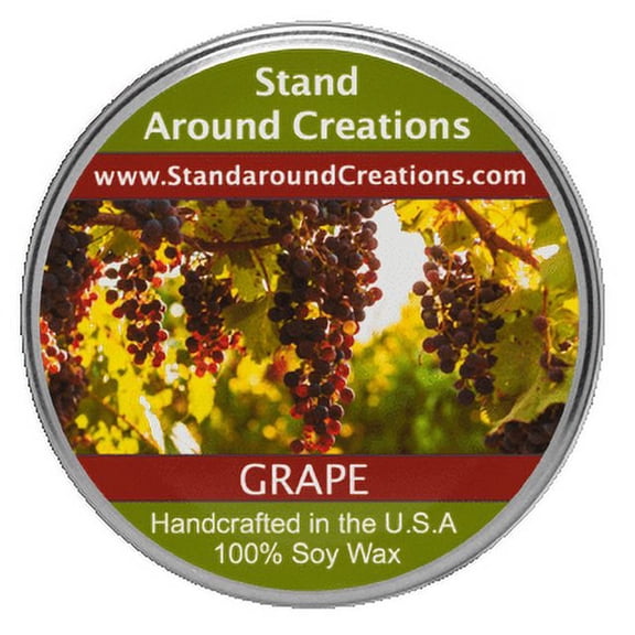 GRAPE TUREEN 8-OZ. ALL NATURAL SOY CANDLE