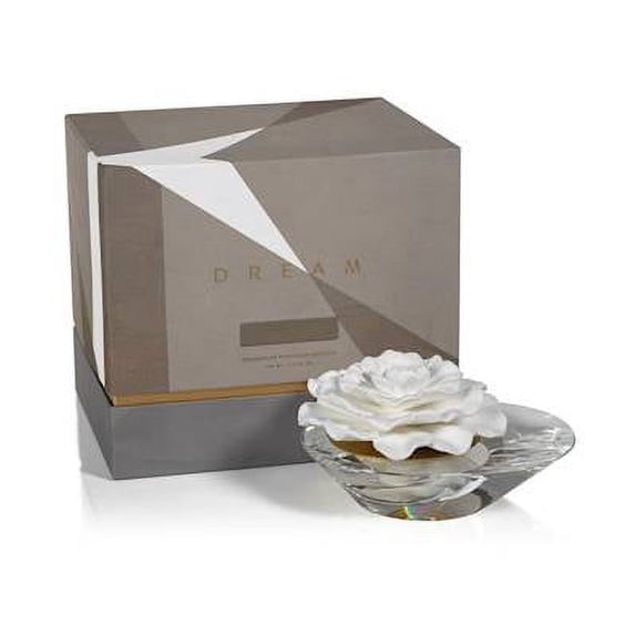 GRAPEFRUIT FLOWER Dream Crystal Edition Zodax Porcelain Flower Aroma Diffuser