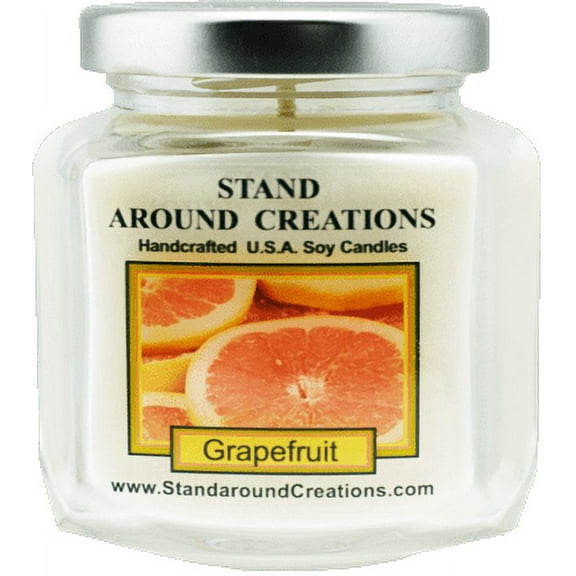 GRAPEFRUIT HEX 6-OZ. ALL NATURAL SOY CANDLE