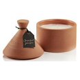thumbnail image 1 of GRAPEFRUIT JUNIPER Zodax Terracotta Trulli Stoneware 8 oz Scented Candle, 1 of 1