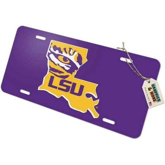 GRAPHICS & MORE LSU Tiger State Mark Novelty Metal Vanity Tag License Plate