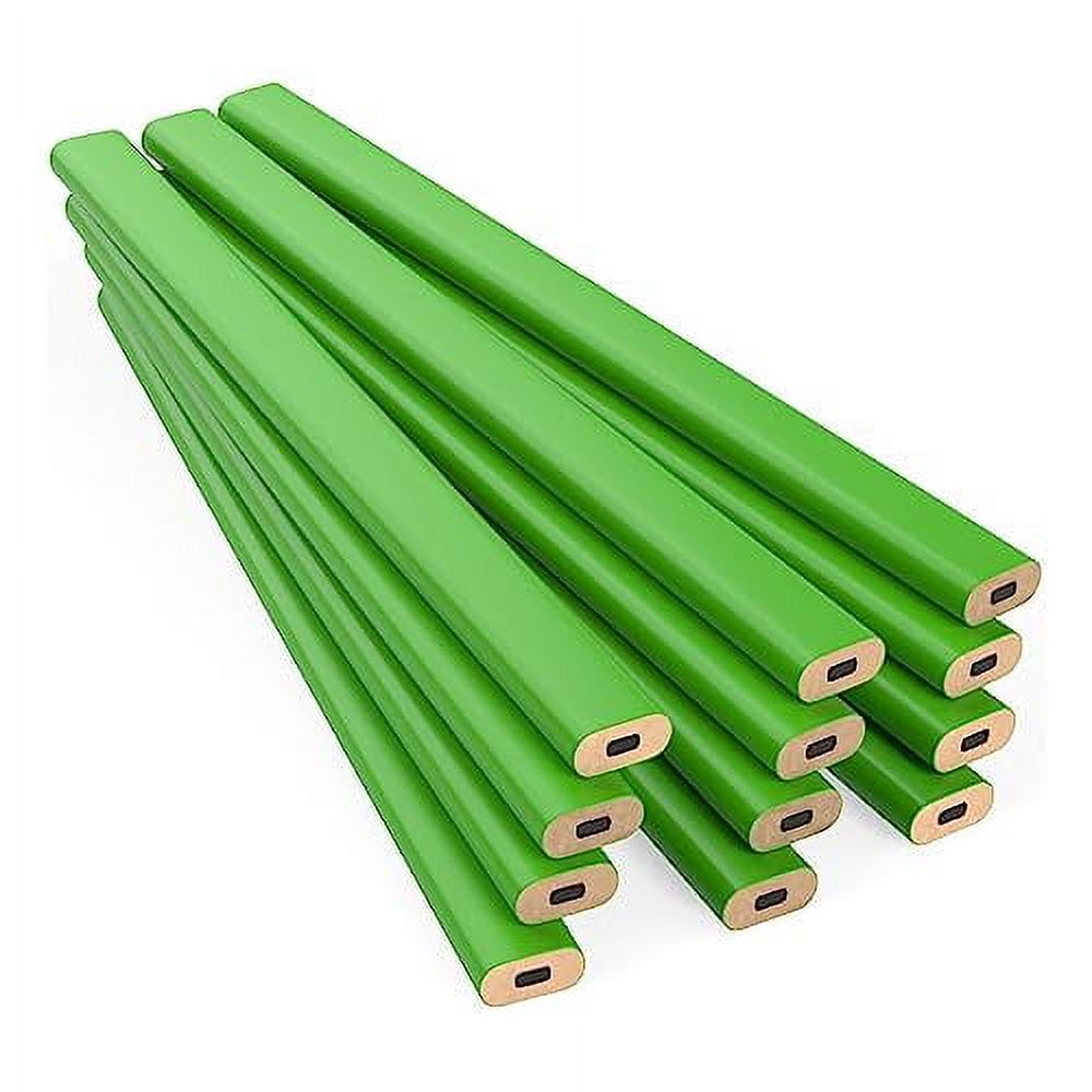 GRAPHITE Hard Lead Carpenter Pencil 2 Lumber Pencil (1) Pack of 12 PCS Industrial Pencil Wood