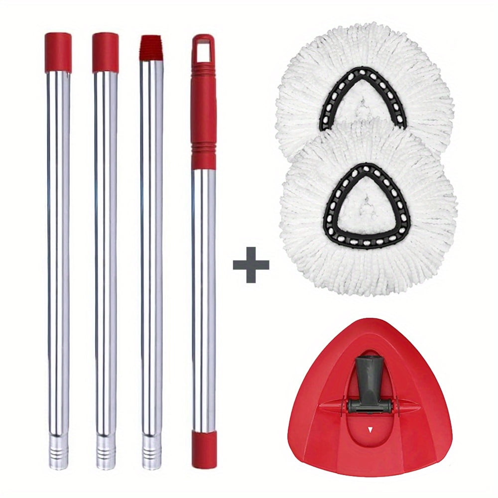 GRARENG Spin Mop Replacement Head+ Handle+ Base Compatible with OCedar