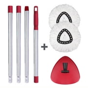 GRAREND Spin Mop Replacement Head+ Handle+ Base Compatible with OCedar EasyWring Spin Mop Accessory