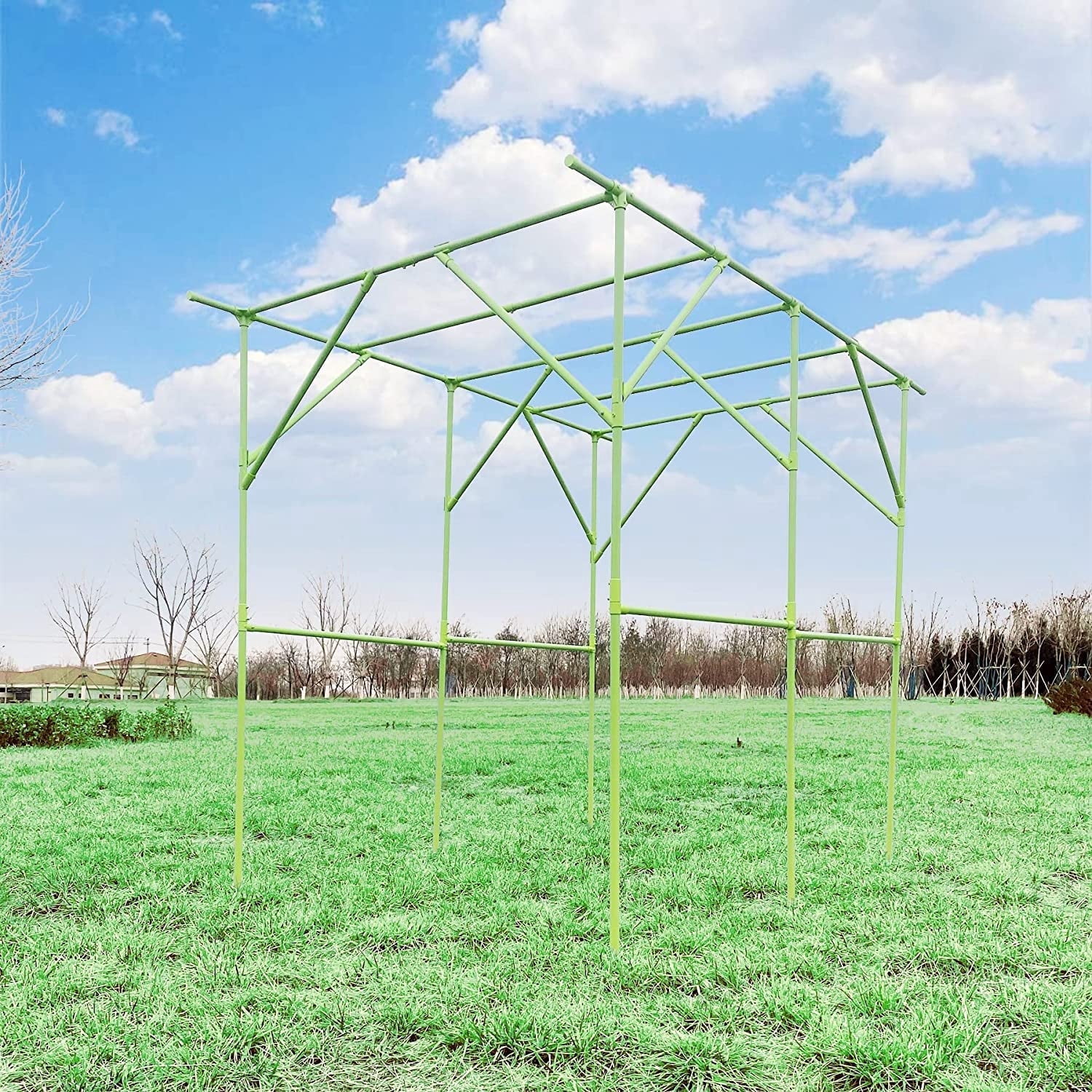 OUTOUR Grape Vine Support Arch Arbor Arbour Gazebo Trellis Rack Pergola ...