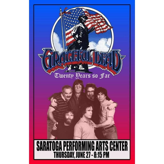 GRATEFUL DEAD REPLICA 1985 CONCERT POSTER