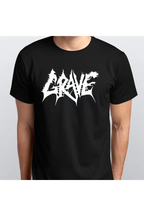 GRAVE T-SHIRT All sizes S M L XL XXL colours Black, White Male Female