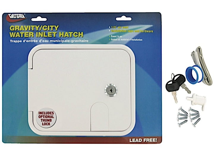 GRAVITY/PLASTIC CITY WATER INLET HATCH WHITE CARDED - Walmart.com