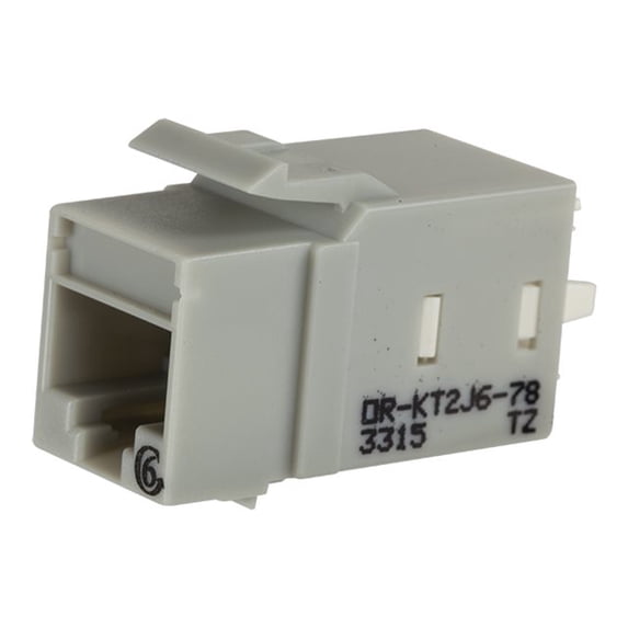 Cables To Go KT2J6-78 Gray Cat6 Keystone Jack Lacing Cap