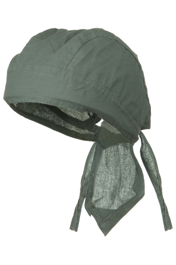 GRAY Doo Rag Durag Chemo Headwrap Solid Color Bandana Cotton Skull Cap Mens Womens
