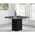 thumbnail image 1 of GRAY FAUX MARBLE COUNTER TABLE, 1 of 2
