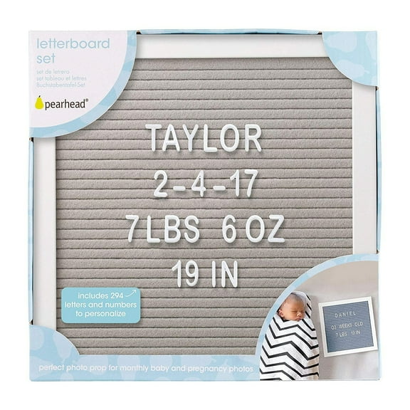 GRAY LETTERBOARD by Pearhead