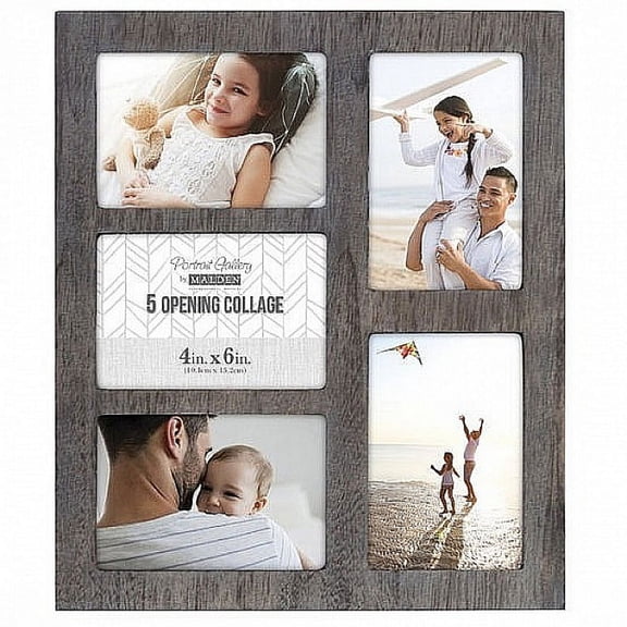 GRAY RIDGE LINEAR Collage displays 5 - 4x6 prints by Malden - 4x6