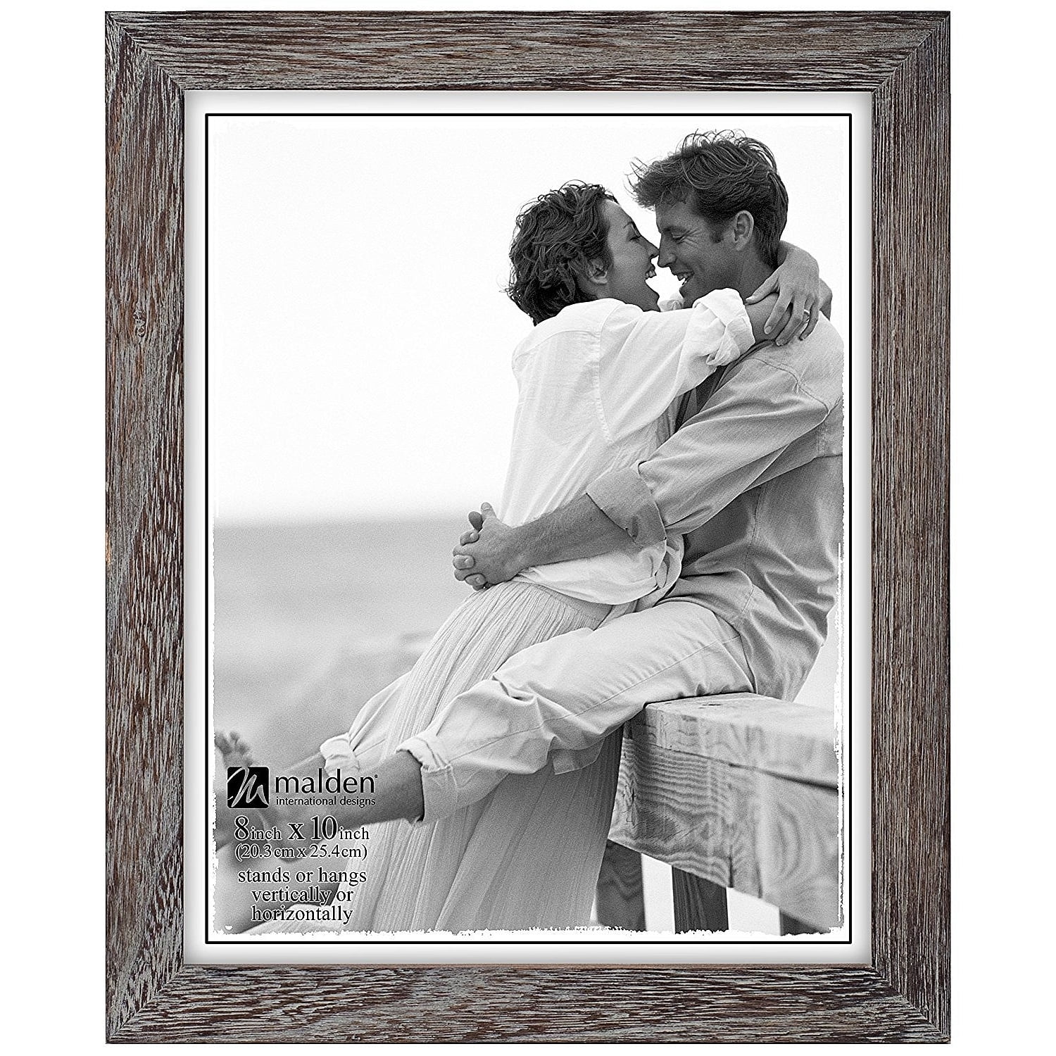 Malden Sisters Gray Distressed Wood Picture Frame, 4x6/5x7
