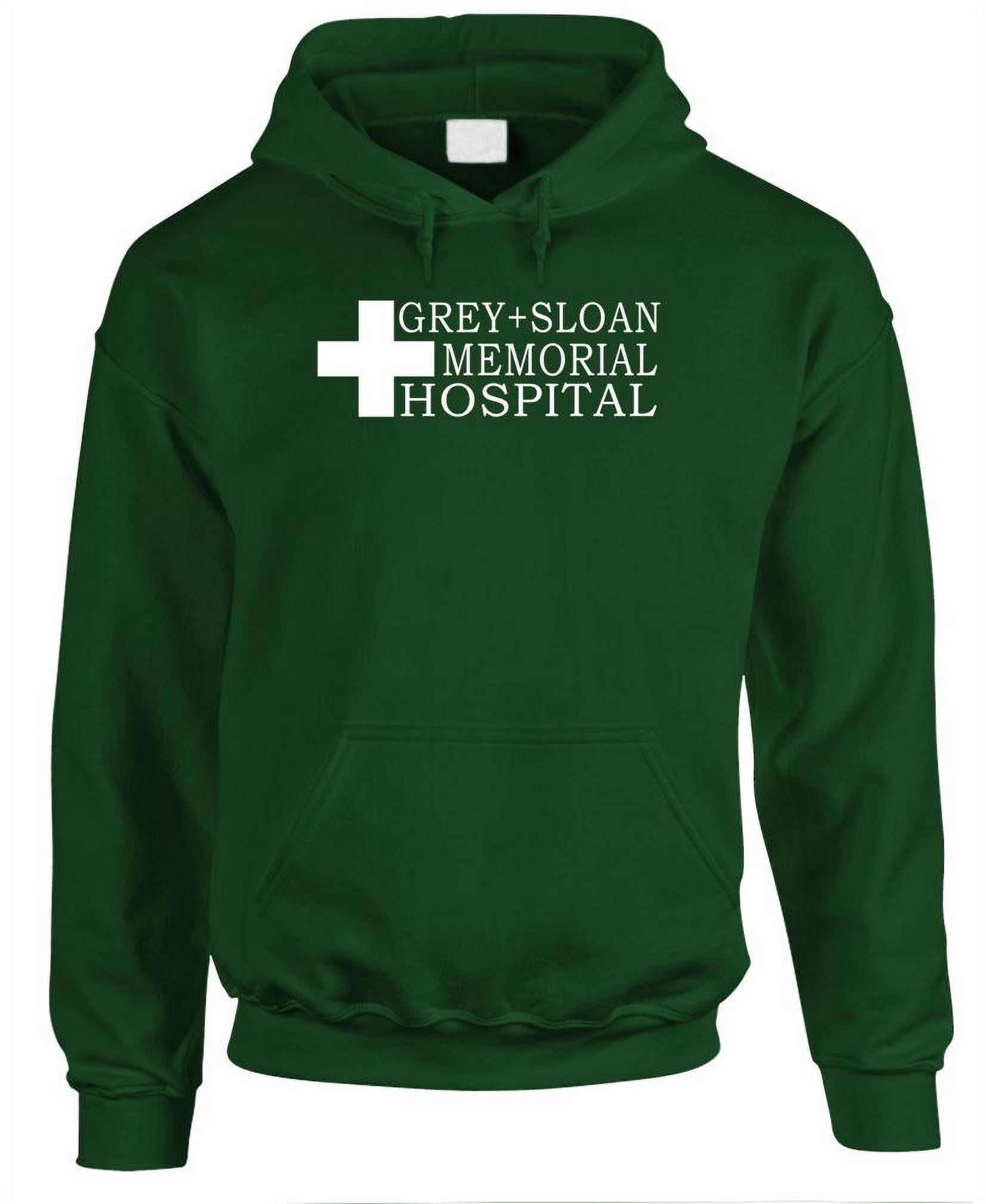 GRAY SLOAN MEMORIAL HOSPITAL Fleece Pullover Hoodie Black