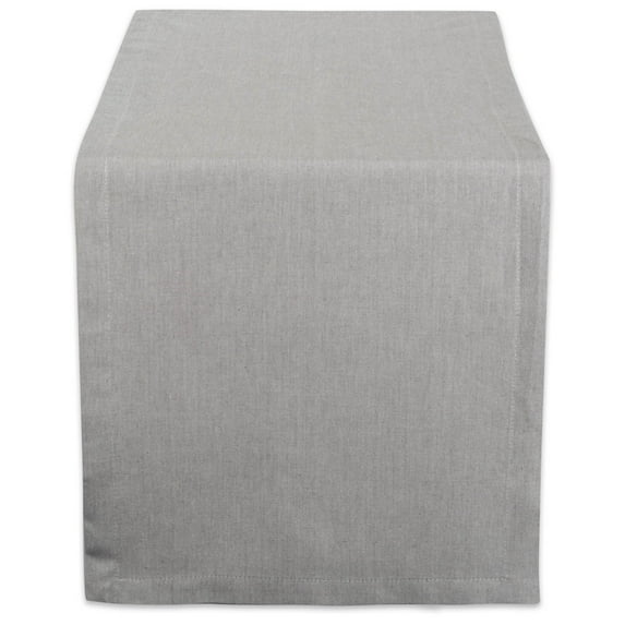 DII Solid Chambray 14x72" Cotton Table Runner