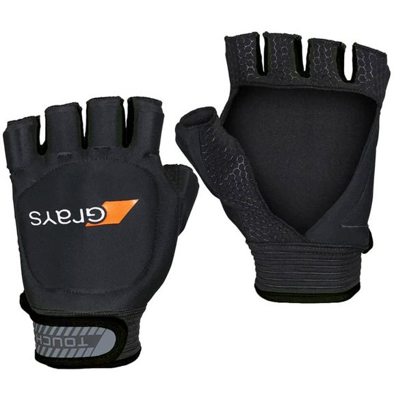 GRAYS Black Left X Small Outdoor Field Hockey Gloves Touch Fingerless