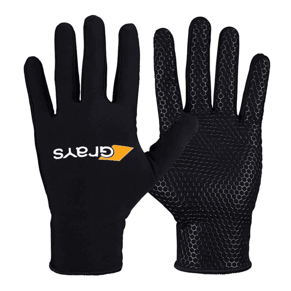GRAYS Skinful Pro Field Hockey Gloves - Pair, Black / Large