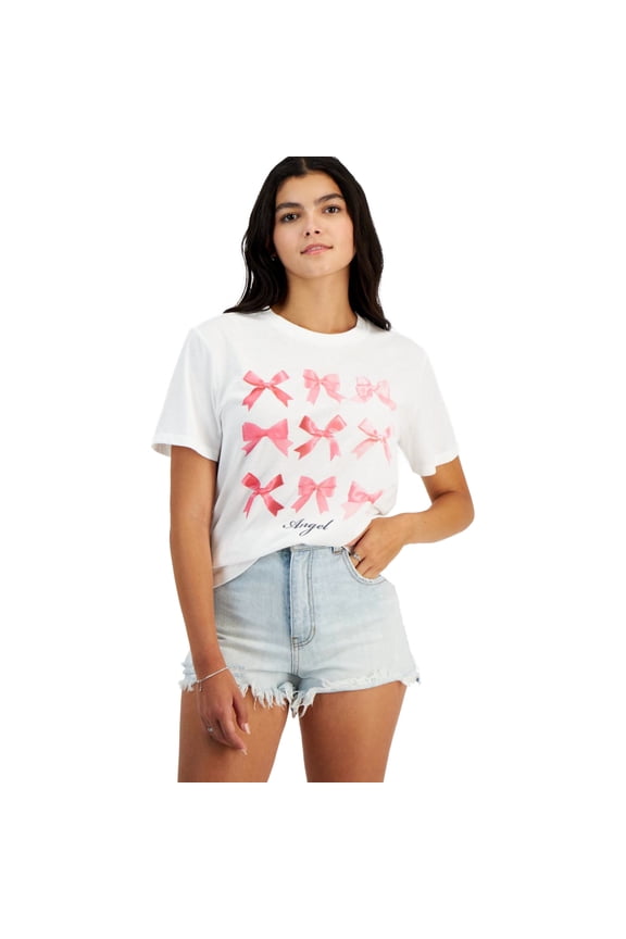 GRAYSON/THREADS Womens Angel Graphic T-Shirt, Multicoloured, Juniors, Large