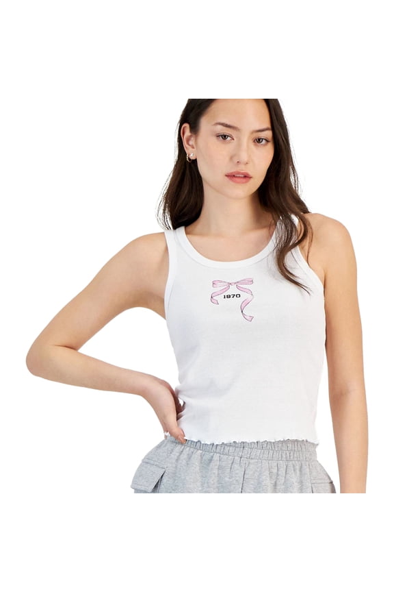 GRAYSON/THREADS Womens Bow Tank Top, Multicoloured, Juniors, Large