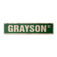 thumbnail image 1 of GRAYSON Vintage Plastic Street Sign Childrens Name Room Sign | Indoor/Outdoor |  36" Wide, 1 of 4