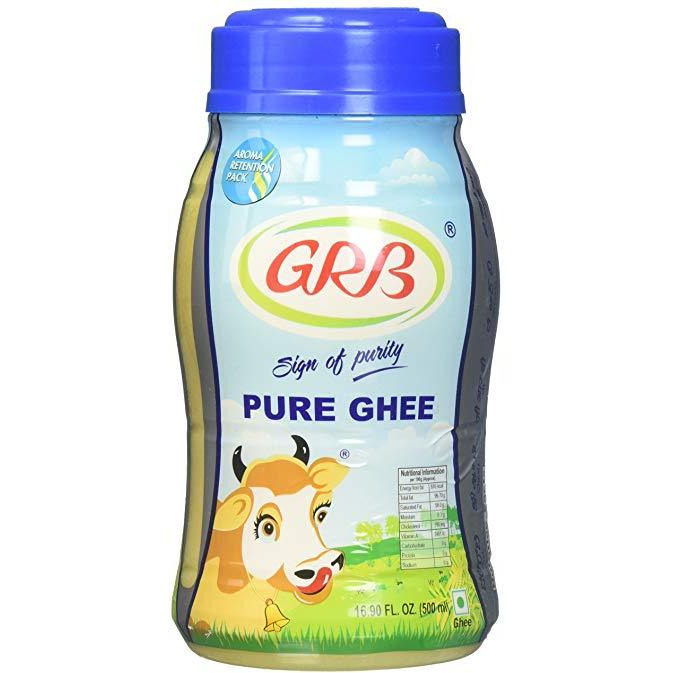 GRB Pure Ghee Jar 500 Ml