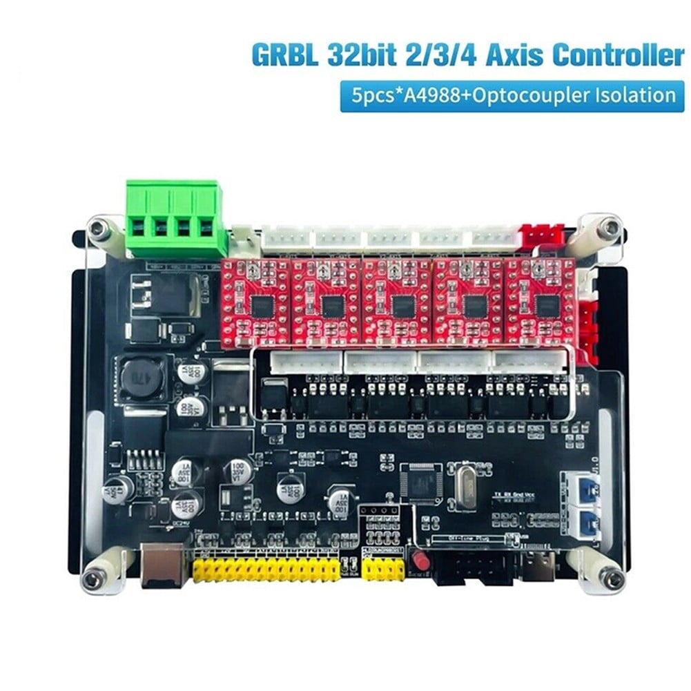 GRBL 4-Axis Stepper Motor Driver Controller For CNC Router Engraver ...