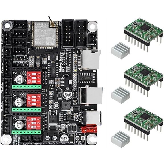 GRBL Shield Laser Control Card MKS DLC32 V2.1 TS35 LCD CNC Upgrade Controller for Mini Printer Engraving Marking Machine (Set*12)