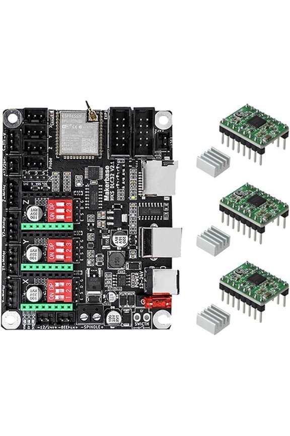 GRBL Shield Laser Control Card MKS DLC32 V2.1 TS35 LCD CNC Upgrade Controller for Mini Printer Engraving Marking Machine (Set*12)
