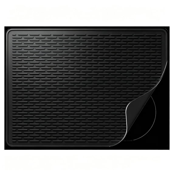 GRDX 28 x 20 Inches Silicone Stove Top Cover Black Multi Use Glass Cooktop Protector Mat for Electric Stove Dish Drying Countertop Pad