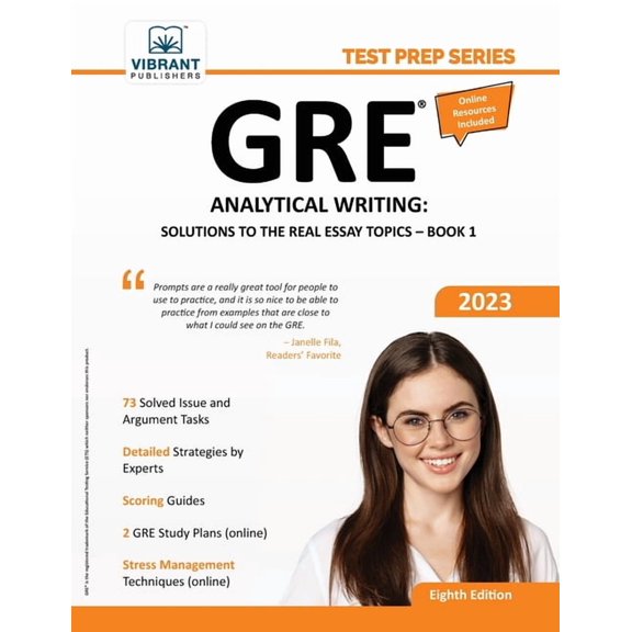 GRE Analytical Writing: Solutions to the Real Essay Topics - Book 1, (Paperback)