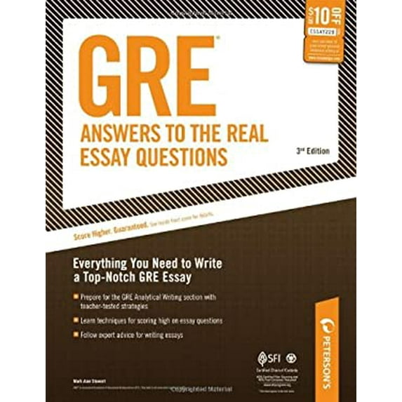 Pre-Owned GRE Answers to the Real Essay Questions (Paperback) 0768928214 9780768928211