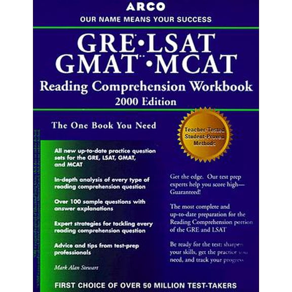 Pre-Owned GRE GMAT LSAT MCAT Reading Comprehension Workbook