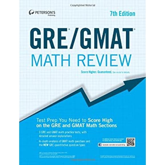 Pre-Owned GRE/GMAT Math Review (Peterson's GRE/GMAT Math Review)