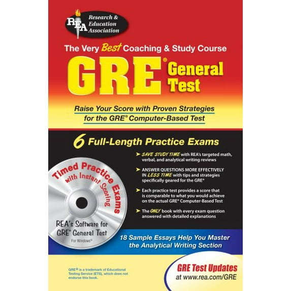 Pre-Owned GRE General Test w/ CD-ROM (GRE Test Preparation) (Paperback) 0878914463 9780878914463