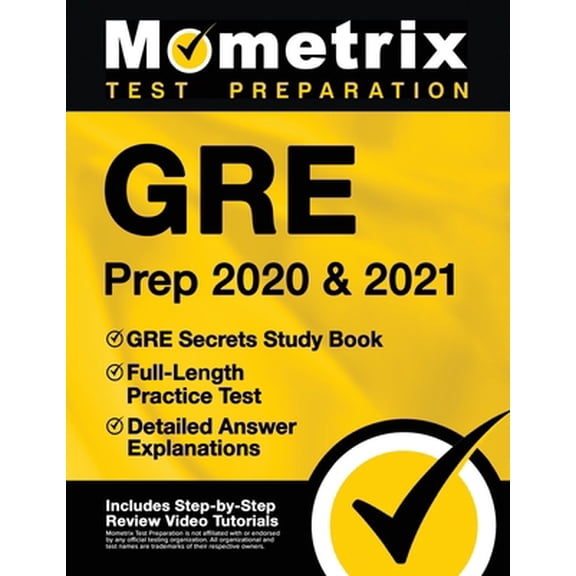Pre-Owned GRE Prep 2020 and 2021 - GRE Secrets Study Book, Full-Length Practice Test, Detailed Answer Explanations: [Includes Step-by-Step Test Prep Video Revie (Paperback) 1516712420 9781516712427