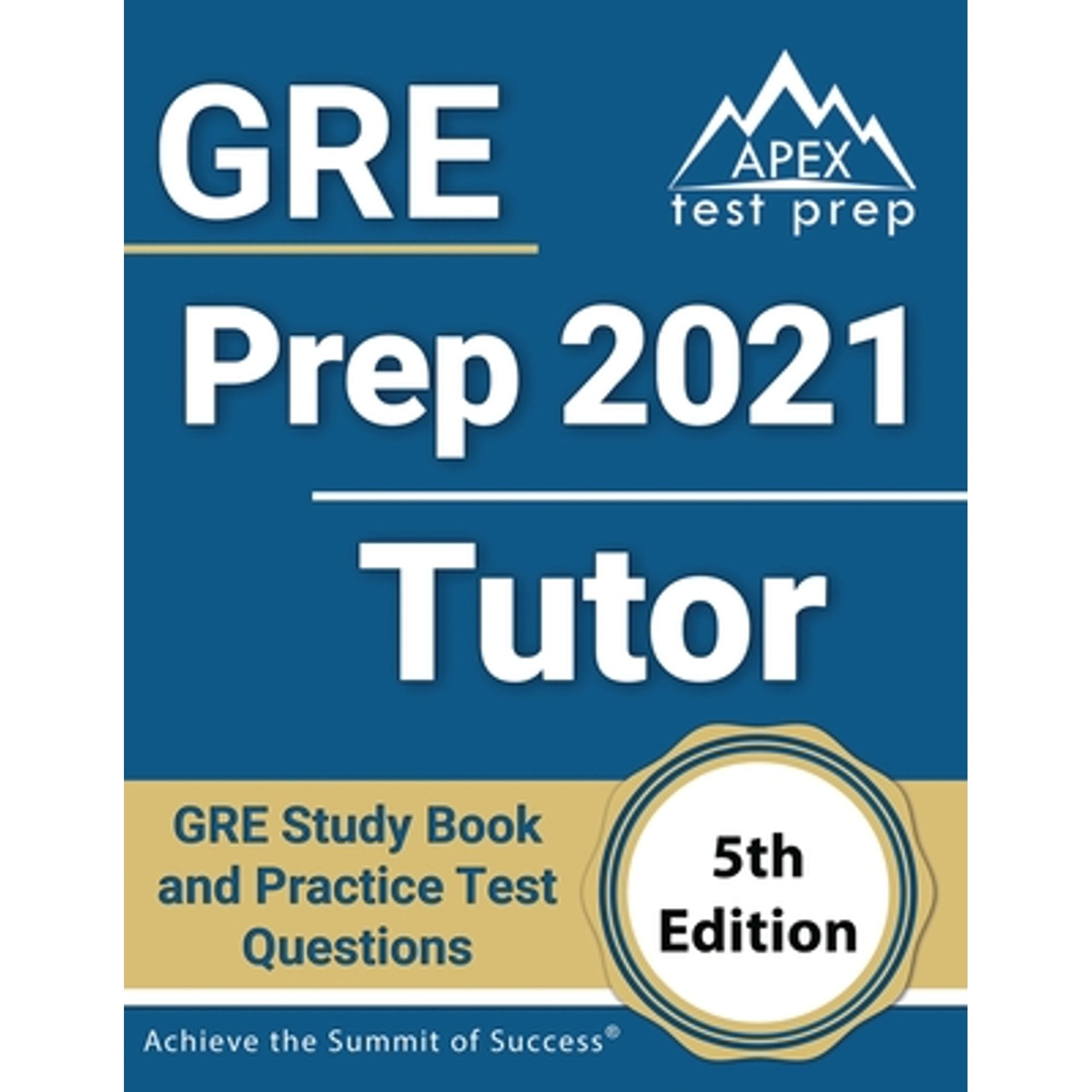 Pre-Owned GRE Prep 2021 Tutor: GRE Study Book and Practice Test Questions [5th Edition] (Paperback 9781628457087) by Apex Publishing