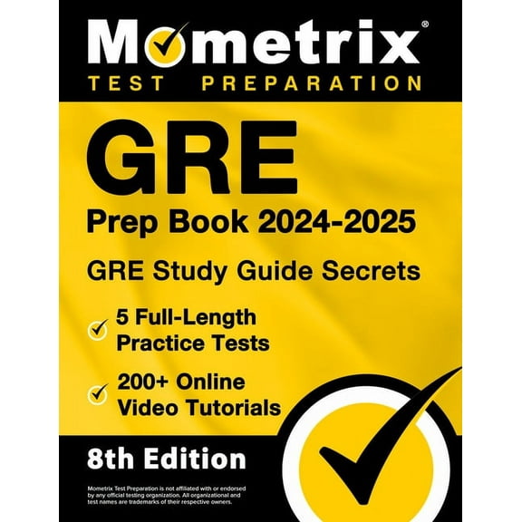 GRE Prep Book 2024-2025 - GRE Study Guide Secrets, 5 Full-Length Practice Tests, 200+ Online Video Tutorials: [8th Editi, (Paperback)
