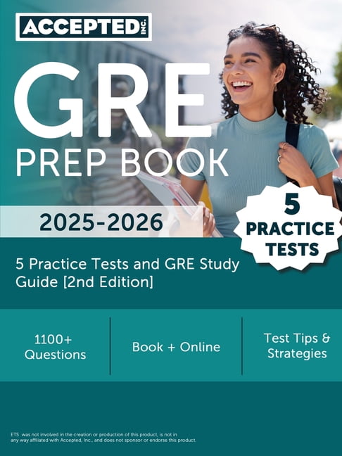 GRE Prep Book 2025-2026: 5 Practice Tests and GRE Study Guide [2nd